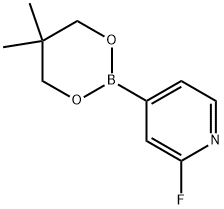 4-(5,5-Dimethyl-1,3,2-dioxaborinan-2-yl)-2-fluoropyridine Structure