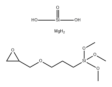 Silane, trimethoxy[3-(oxiranylmethoxy)propyl]-, reaction products with talc (Mg3H2(SiO3)4)  Structure