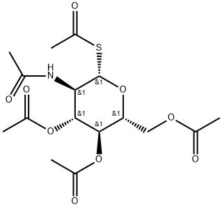 β-D-Glucopyranose, 2-(acetylamino)-2-deoxy-1-thio-, 1,3,4,6-tetraacetate 구조식 이미지