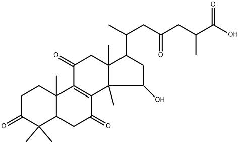 Lanost-8-en-26-oic acid, 15-hydroxy-3,7,11,23-tetraoxo-, (15α)- 구조식 이미지