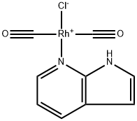 Rhodium, dicarbonylchloro(1H-pyrrolo[2,3-b]pyridine-N7)-, (SP-4-3)- (9CI) 구조식 이미지