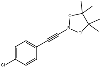 2-((4-Chlorophenyl)ethynyl)-4,4,5,5-tetramethyl-1,3,2-dioxaborolane Structure