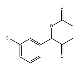1-(3-Chlorophenyl)-2-oxopropyl acetate Structure