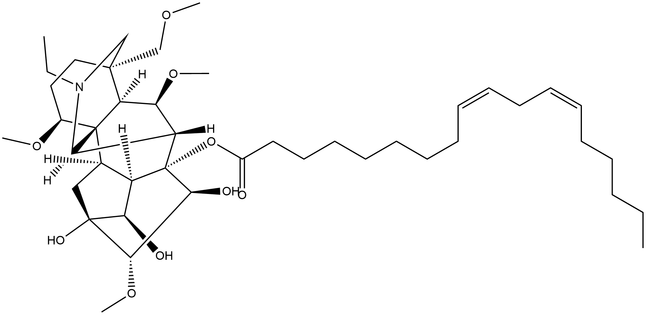 3-Deoxyaconine-8-linoleate Structure