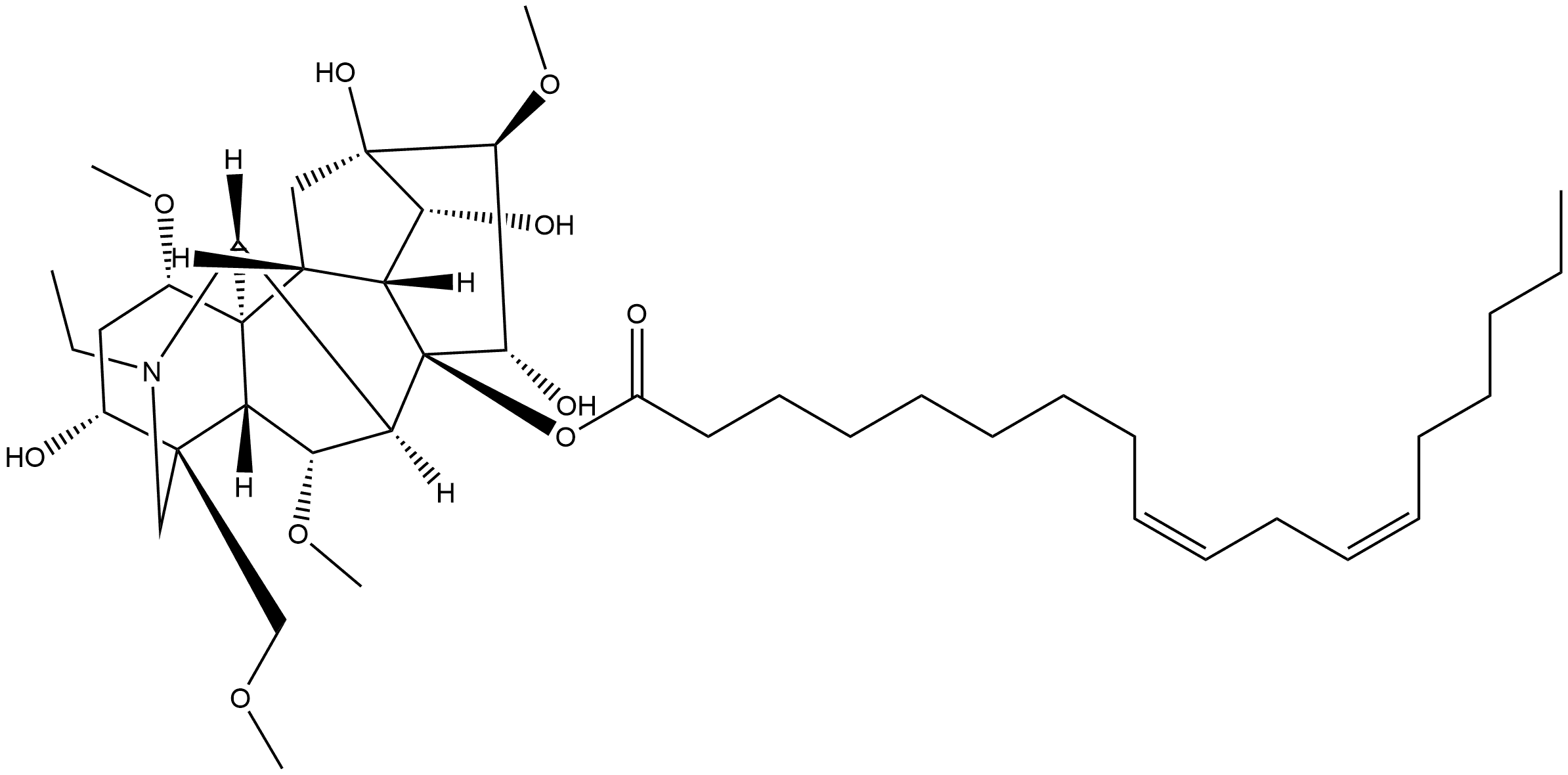 Aconine-8-linoleate Structure