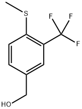 (4-(methylthio)-3-(trifluoromethyl)phenyl)methanol Structure