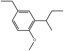 4-Ethyl-1-methoxy-2-(1-methylpropyl)benzene Structure