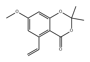 7-Methoxy-2,2-dimethyl-5-vinyl-4H-benzo[d][1,3]dioxin-4-one Structure