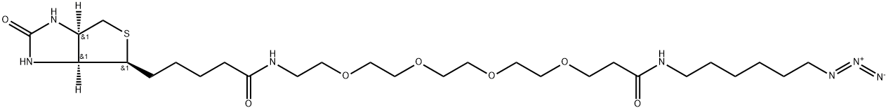 Biotin-PEG4-Amide-C6-Azide Structure
