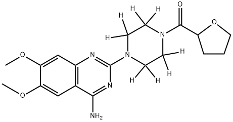 Terazosin (piperazine D8) Structure