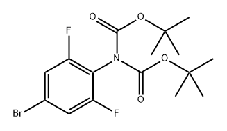tert-butyl (4-Bromo-2,6-difluorophenyl)biscarbamate Structure