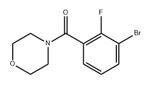 (3-bromo-2-fluorophenyl)(morpholino)methanone Structure