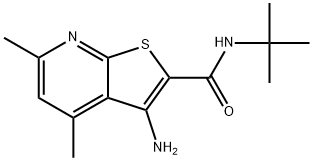 3-amino-N-tert-butyl-4,6-dimethylthieno[2,3-b]pyri
dine-2-carboxamide Structure