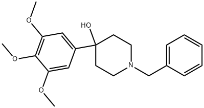 1-(Phenylmethyl)-4-(3,4,5-trimethoxyphenyl)-4-piperidinol Structure