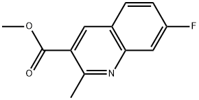 methyl 7-fluoro-2-methylquinoline-3-carboxylate Structure