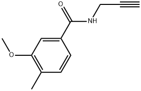 3-Methoxy-4-methyl-N-2-propyn-1-ylbenzamide Structure