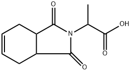 2H-Isoindole-2-acetic acid, 1,3,3a,4,7,7a-hexahydro-α-methyl-1,3-dioxo- Structure