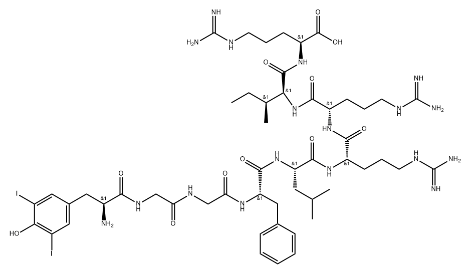 3,5-DII-TYR1-DYNORPHIN A FRAGMENT 1-9 Structure