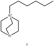1-Hexyl-1,4-diazabicyclo[2.2.2]octan-1-ium Iodide 구조식 이미지