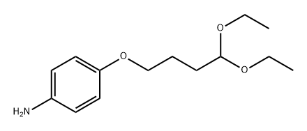 Butyraldehyde, 4-(p-aminophenoxy)-, diethyl acetal (6CI) Structure