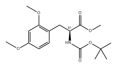 (S)-methyl 2-((tert-butoxycarbonyl)amino)-3-(2,4-dimethoxyphenyl)propanoate Structure