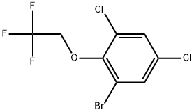 1-Bromo-3,5-dichloro-2-(2,2,2-trifluoroethoxy)benzene Structure