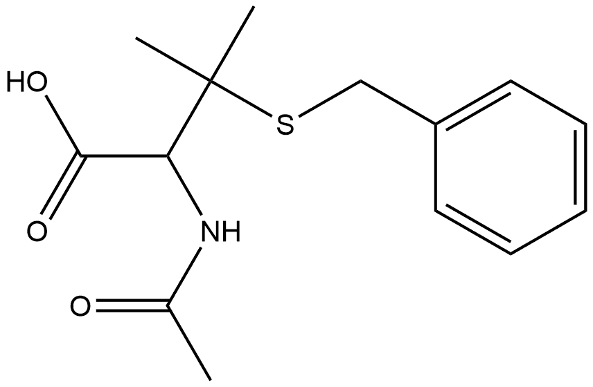 Valine, N-acetyl-3-(benzylthio)- (6CI) 구조식 이미지