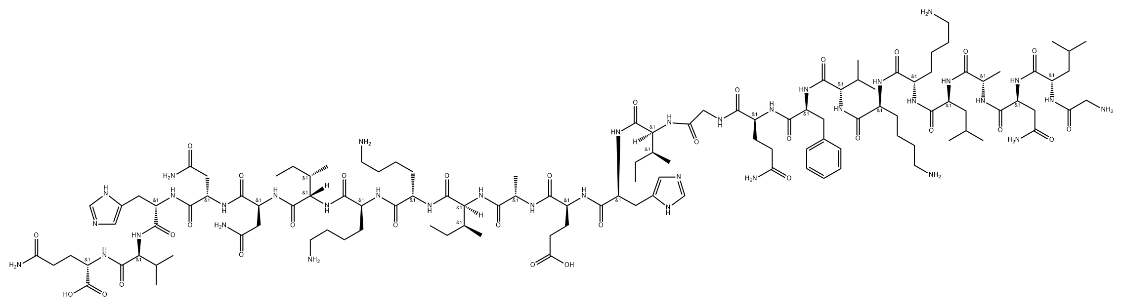 (Lys18)-Pseudin-2 Structure