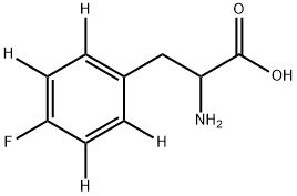 p-fluoro-D,L-<2,3,5,6-(2)H4>phenylalanine (p-Fluoro-DL-(phenyl-d4)alanine) Structure