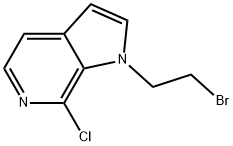 1-(2-Bromoethyl)-7-chloro-1H-pyrrolo2,3-cpyridine Structure