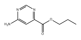 propyl 6-aminopyrimidine-4-carboxylate Structure