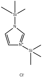 chloride 1H-Imidazolium, 1,3-bis(trimethylsilyl) 구조식 이미지