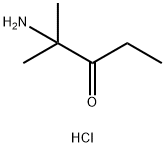 3-Pentanone, 2-amino-2-methyl-, hydrochloride (1:1) Structure