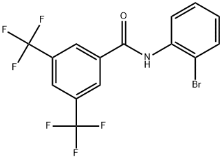 N-(2-Bromophenyl)-3,5-bis(trifluoromethyl)benzamide Structure