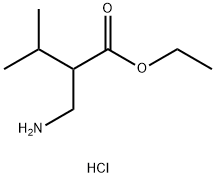 ethyl 2-(aminomethyl)-3-methylbutanoate hydrochloride Structure