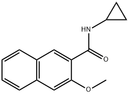 N-cyclopropyl-3-methoxy-2-naphthamide Structure