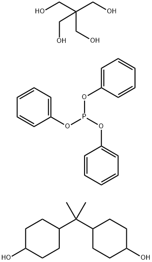 Hydrogenated bisphenol A pentaerythritol phosphite polymer Structure