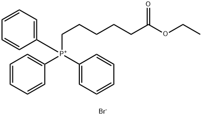 Phosphonium, (6-ethoxy-6-oxohexyl)triphenyl-, bromide (1:1) Structure