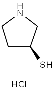 (S)-3-Mercaptopyrrolidine hydrochloride 구조식 이미지