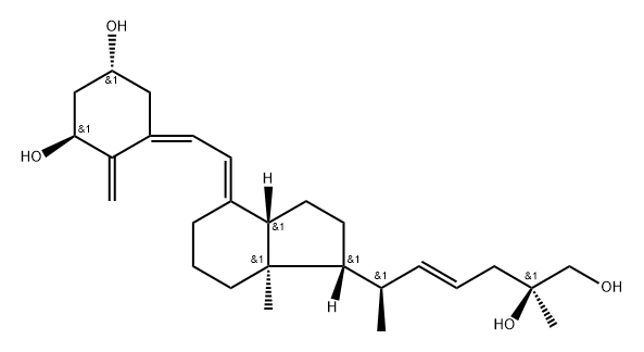 1,24,26-trihydroxy-delta 22-vitamin D3 Structure