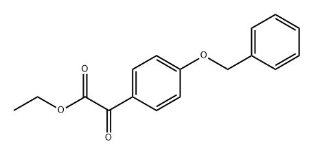 Benzeneacetic acid, α-oxo-4-(phenylmethoxy)-, ethyl ester Structure