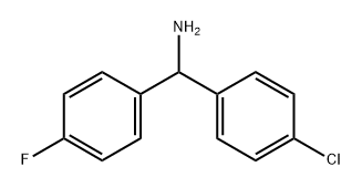 (4-chlorophenyl)(4-fluorophenyl)methanamine Structure