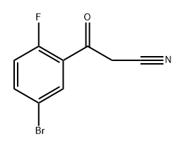 Benzenepropanenitrile, 5-bromo-2-fluoro-β-oxo- Structure