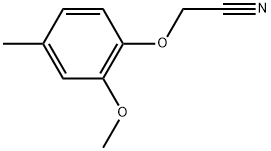 2-(2-Methoxy-4-methylphenoxy)acetonitrile Structure