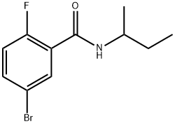 5-Bromo-2-fluoro-N-(1-methylpropyl)benzamide Structure