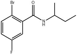 2-Bromo-5-fluoro-N-(1-methylpropyl)benzamide Structure