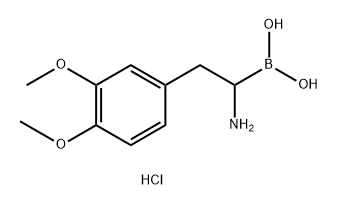 Boronic acid, [1-amino-2-(3,4-dimethoxyphenyl)ethyl]-, hydrochloride (9CI) Structure