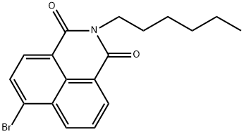 6-bromo-2-hexyl-1H-benzo[de]isoquinoline-1,3(2H)-dione Structure