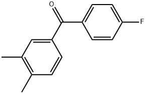 Methanone, (3,4-dimethylphenyl)(4-fluorophenyl)- Structure