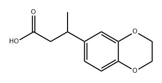 1,4-Benzodioxin-6-propanoic acid, 2,3-dihydro-β-methyl- Structure